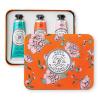 imageLa Chatelaine Hand Cream Trio Tin Holiday Gift Set Natural Hand Lotion Made in France with 20 Organic Shea Butter Nourishing Gardenia or Coconut Milk Orange Blossom Oud Rose 3 x 1 fl ozOrange Trio