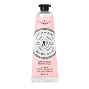 imageLa Chatelaine 20 Shea Butter Hand Cream Travel Size Organic Argan Oil Moisturizing Nourishing Repairing Extra Rich NonGreasy Made in France Paraben Free 1 oz 30ml  Amber CashmereOud Rose