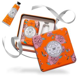 imageLa Chatelaine Gardenia Triple Milled Bar Soap and 20 Shea Butter Hand Cream Gift Set Gift for Mom Decorative Tin PlantBased Natural ampamp Organic Made in France 7 oz soap bar 1 oz hand lotionOrange Blossom Hand and Body Duo