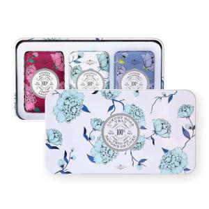 imageLa Chatelaine Luxury Bar Soap Trio Gift Set Tin  Made in France  Natural and Organic  Shea Butter Formula  3 x 7 oz  200g  Lavender Soap Trio Lavender Lychee Bilberry Lemon VerbenaWinter White Soap Trio