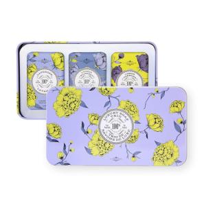 imageLa Chatelaine Luxury Bar Soap Trio Gift Set Tin  Made in France  Natural and Organic  Shea Butter Formula  3 x 7 oz  200g  Lavender Soap Trio Lavender Lychee Bilberry Lemon VerbenaLavender Soap Trio
