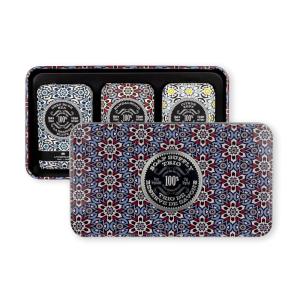 imageLa Chatelaine Luxury Bar Soap Trio Gift Set Tin  Made in France  Natural and Organic  Shea Butter Formula  3 x 7 oz  200g  Lavender Soap Trio Lavender Lychee Bilberry Lemon VerbenaRed Mosaic Soap Trio