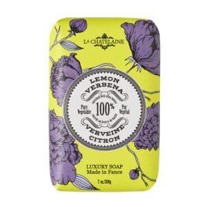 imageLa Chatelaine Luxury Bar Soap  Natural Shea Formula  7 oz Lavender Lychee Bilberry Lemon Verbena Set of 3